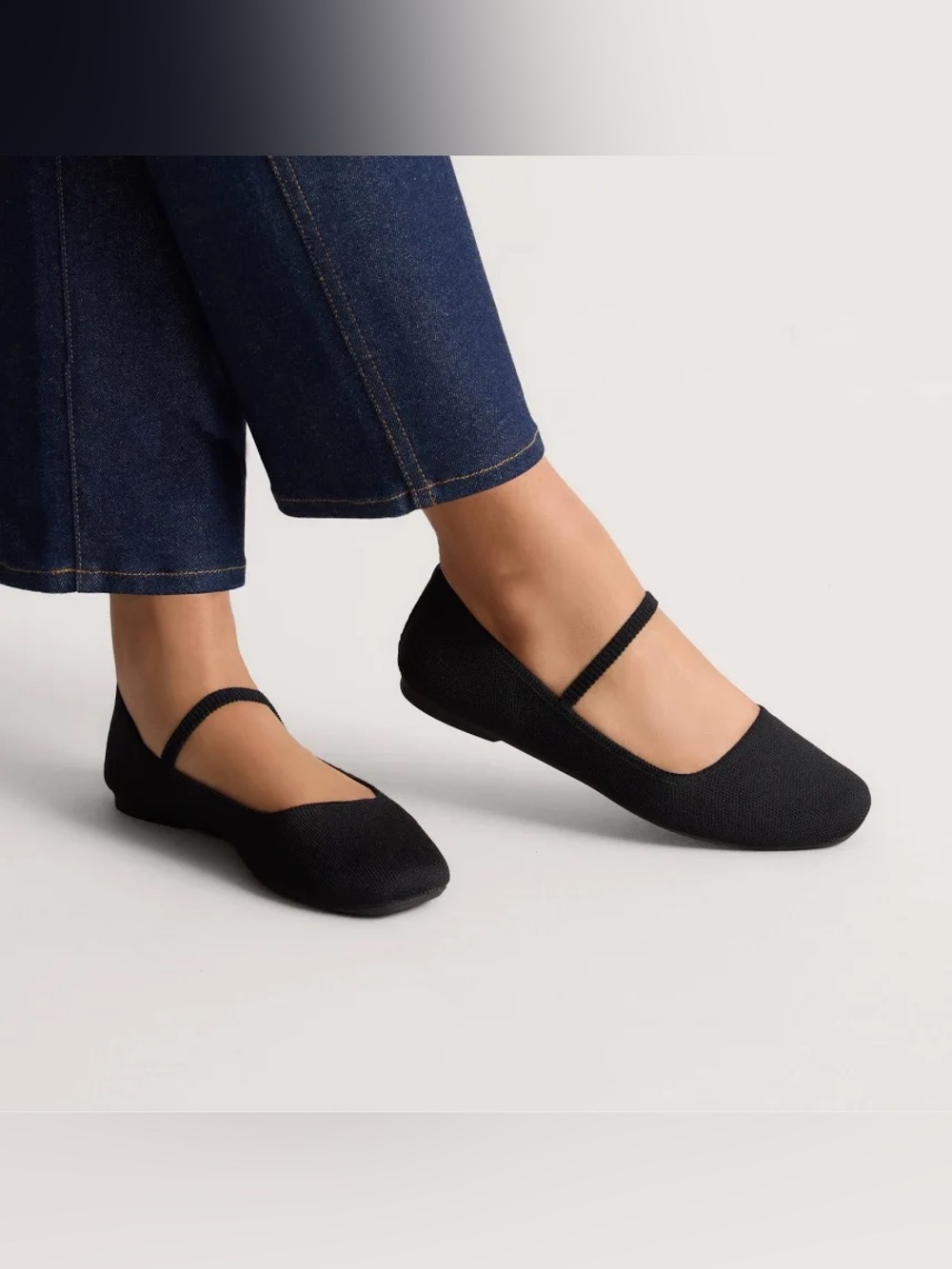 Rothy's Women's The Max Square Mary Jane - Black